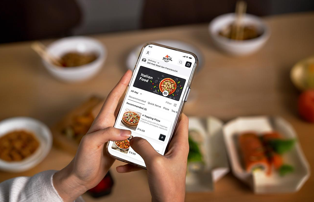Pizza builder on the Point of Sale