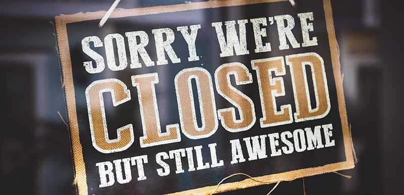 California Restaurants Shut Down Indefinitely