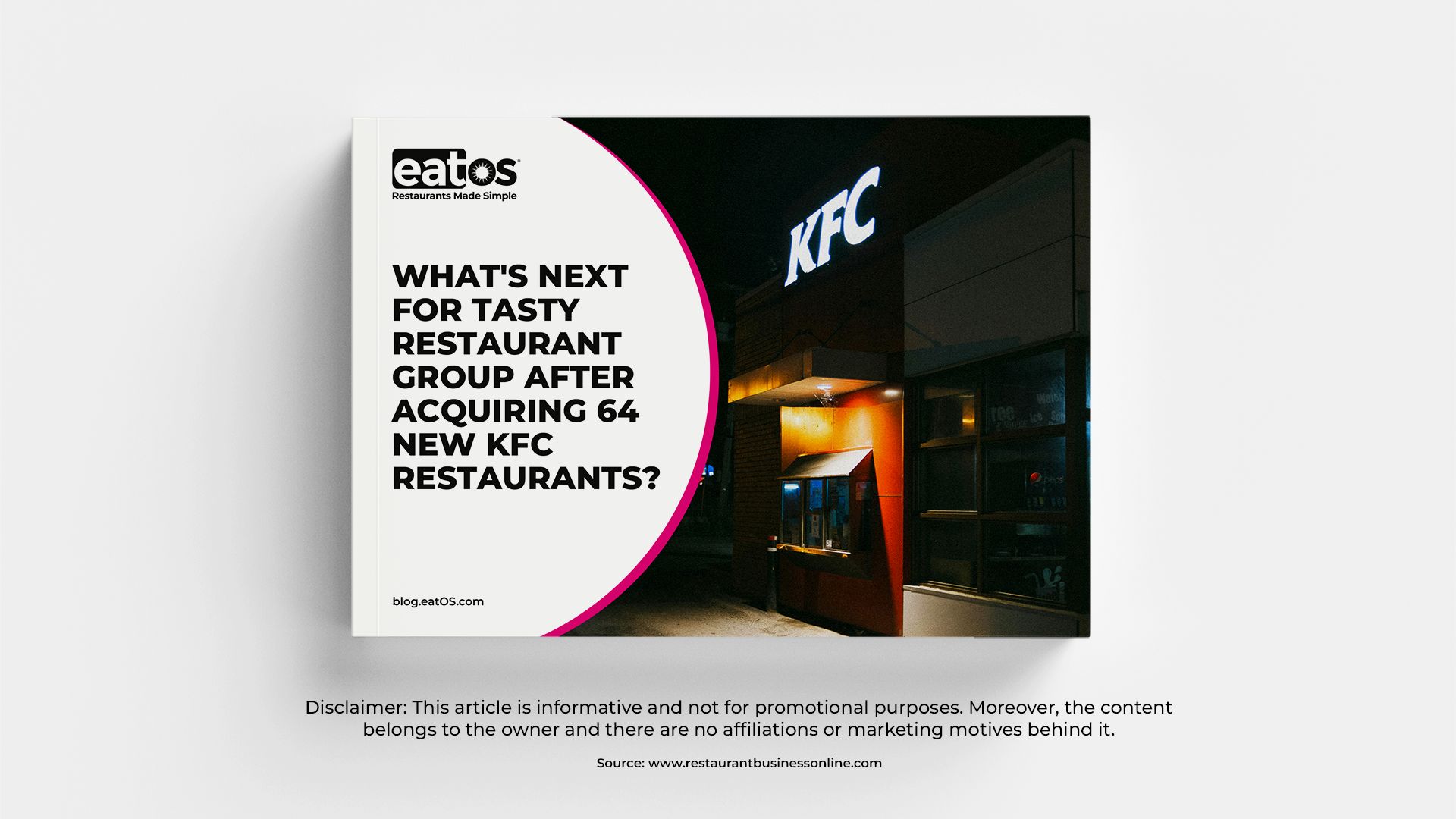 Tasty Restaurant Group Acquires 64 KFC Restaurants - eatOS