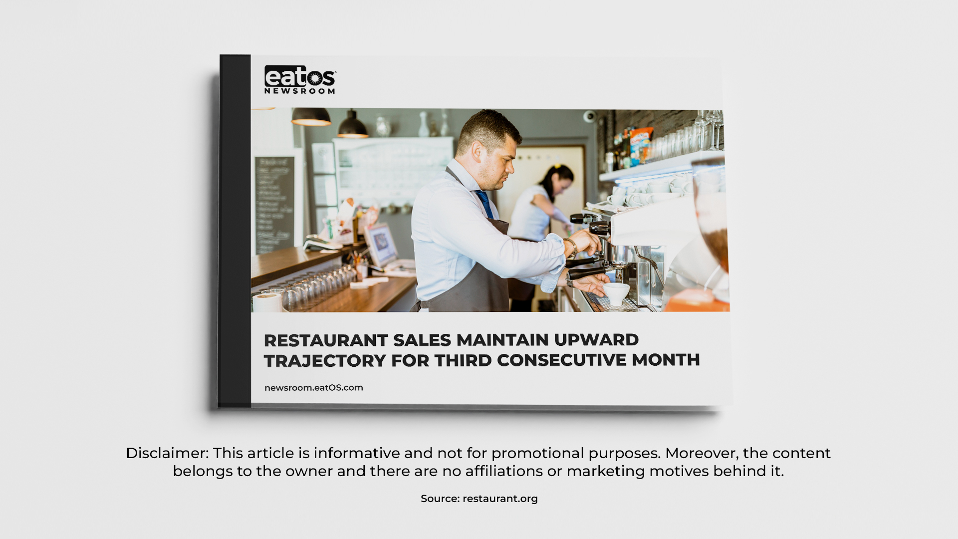 Restaurant Sales Maintain Upward Trajectory for Third Consecutive Month