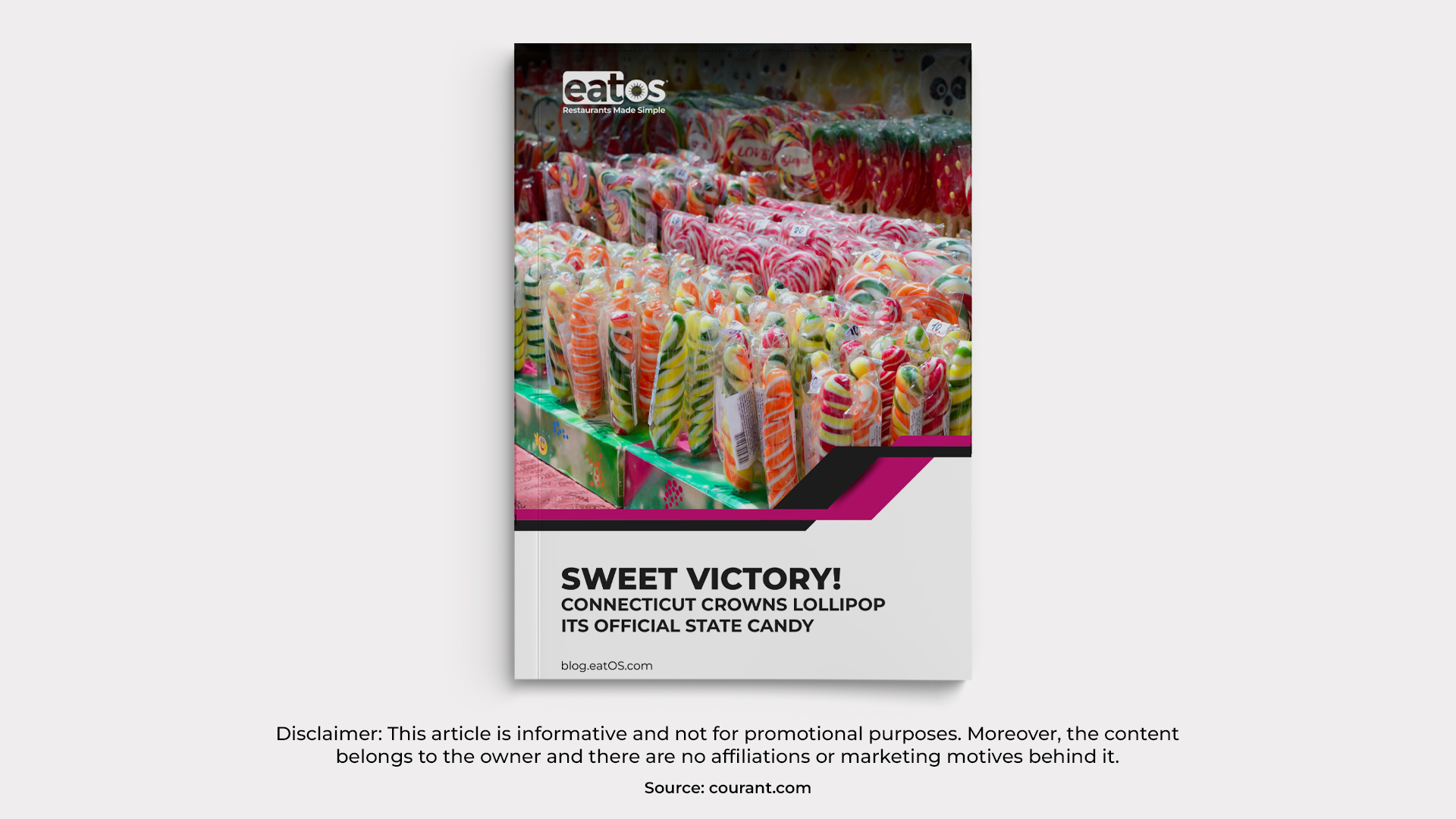 Sweet Victory! Connecticut Crowns Lollipop its Official State Candy