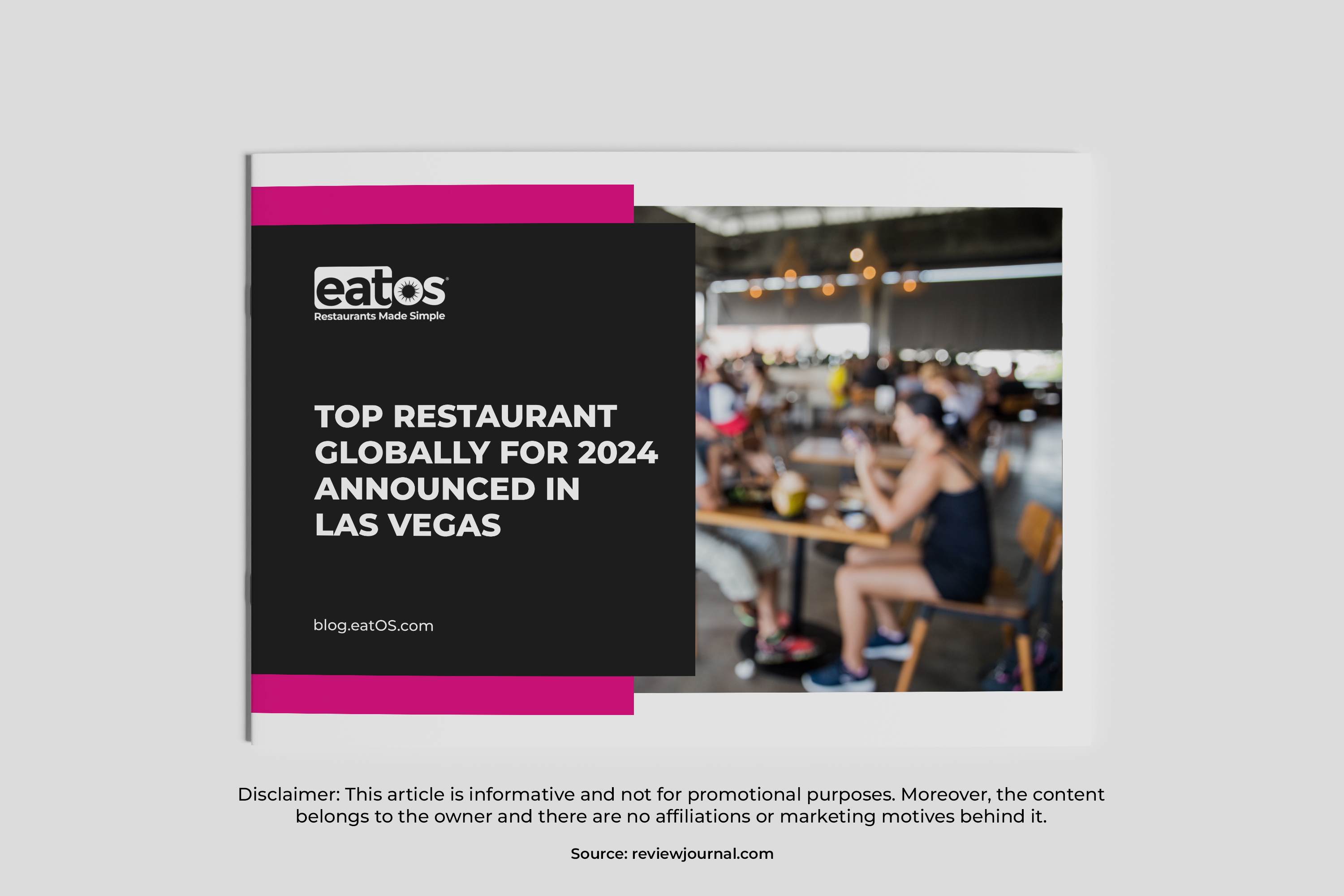 Top Restaurant Globally for 2024 Announced in Las Vegas